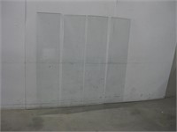 Four 12"x 55" Glass Panes See Info