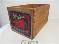 Vintage Stubb's Apple Wood Crate