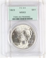 1923 Peace Silver Dollar PCGS MS 63