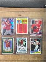 Mike Trout 6 card short print insert lot