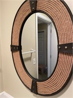 Oval Mirror and large fruit themed print