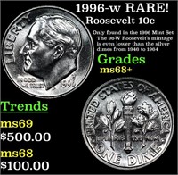 1996-w Roosevelt Dime RARE! 10c Grades Gem++ Unc