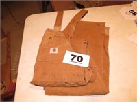 CARHART 38X34 BIB COVERALLS