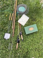 Camping Gear and Fishing Rods, etc.