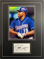 Tony Gwynn Custom Matted Autograph Display