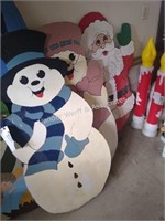 Wooden Christmas yard art