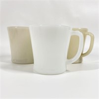 Trio of Mid Century Fire King Coffee Cups