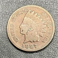 1887 Indian Head Penny