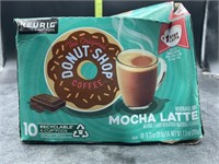 10 k cup pods - donut shop mocha latte beverage