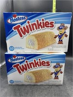 2 boxes hostess twinkies 10 individually wrapped