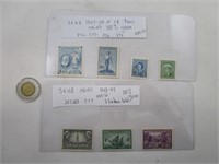 7 timbres mint 100% gum 1948-49