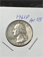 1961 D George Washington Silver Quarter