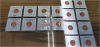 8 uncirculated old Lincoln cents & 2008 Lincoln