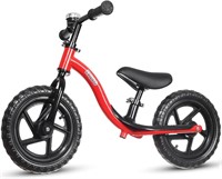 **KRIDDO Toddler Balance Bike  Age 2-5  Red**