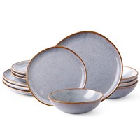 AmorArc Ceramic Dinnerware Sets,Handmade Reactive