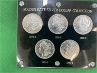 Very RARE Golden Gate Silver dollar collection