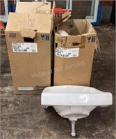 2 New American Standard Toilets & Sink