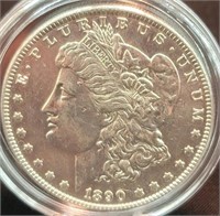 1890 Morgan 90% Silver US Dollar Coin