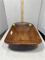Wooden primitive dough bowl