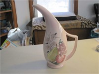 Red Wing Pitcher / Vase - Hand Painted