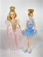 (2) VTG Sugar Plum Fairy & Ballerina Dreams Barbie