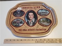 Loretta Lynn Metal Tray 16" x 13 1/4"