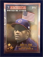 2001 TOPPS AMERICA UNITED WE STAND CUBS VS. REDS