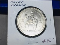 U.K- 1953  silver Crown coin