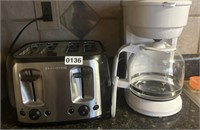 BLACK & DECKER TOASTER AND COFFEE POT