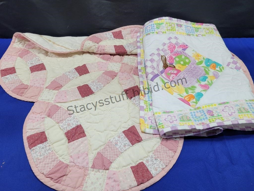 Hand Quilted Runner & Tapestry