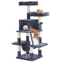 Hey-brother Cat Tree For Indoor Cats, 53 Inch Cat