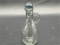 Vintage Clear Glass Cruet w/ Stopper