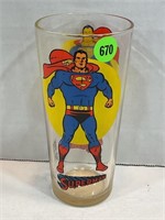 Superman Pepsi character glass 1976