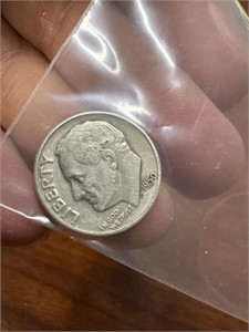 1950D Silver Dime