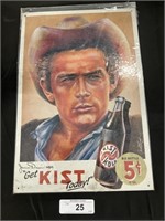 James Dean Advertising Kist Kola Tin Sign.