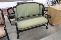CURVED BACK SETTEE