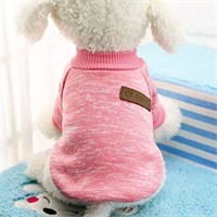 Idepete Classic SM Dog Sweater, Pink