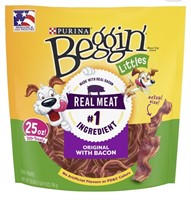 Beggin' Littles Bacon Flavor Small Dog Treats,