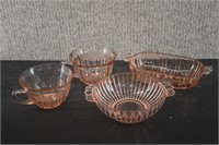 Anchor Hocking Queen Mary Depression Glass Lot