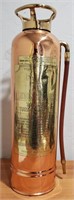 Vintage Copper Brass Fire Extinguisher