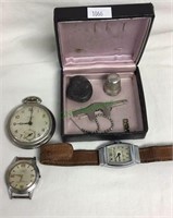 Group lot, westlox pocket watch, new haven