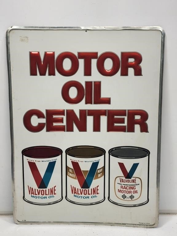 Valvoline Motor Oil Advertising Sign