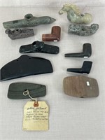 Native American Stone Carvings and Effigy Pipes