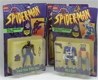 (J) Spider-Man action figures Approximately 5" in