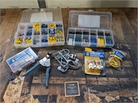 Assorted Electric Terminal Sleeves/Marretts/Pliers
