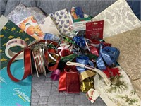Vintage Wrapping Papers and Ribbons some Christmas