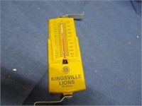 vintage Kingsville lions thermometer