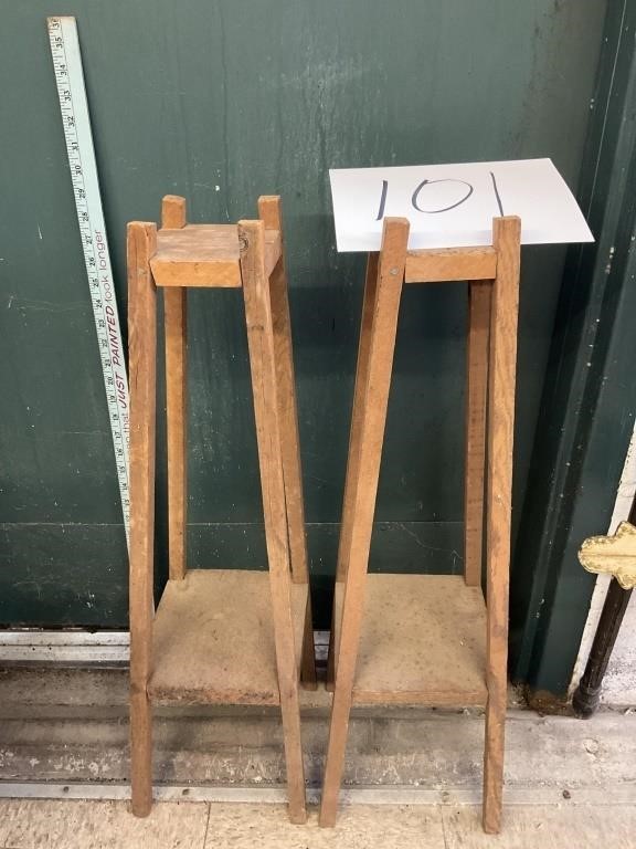 230 INCH PRIMITIVE STYLE WOODEN PLANT STAND