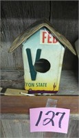 License Plate Bird House