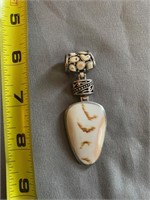 Sterling Silver Pendant With Shell
